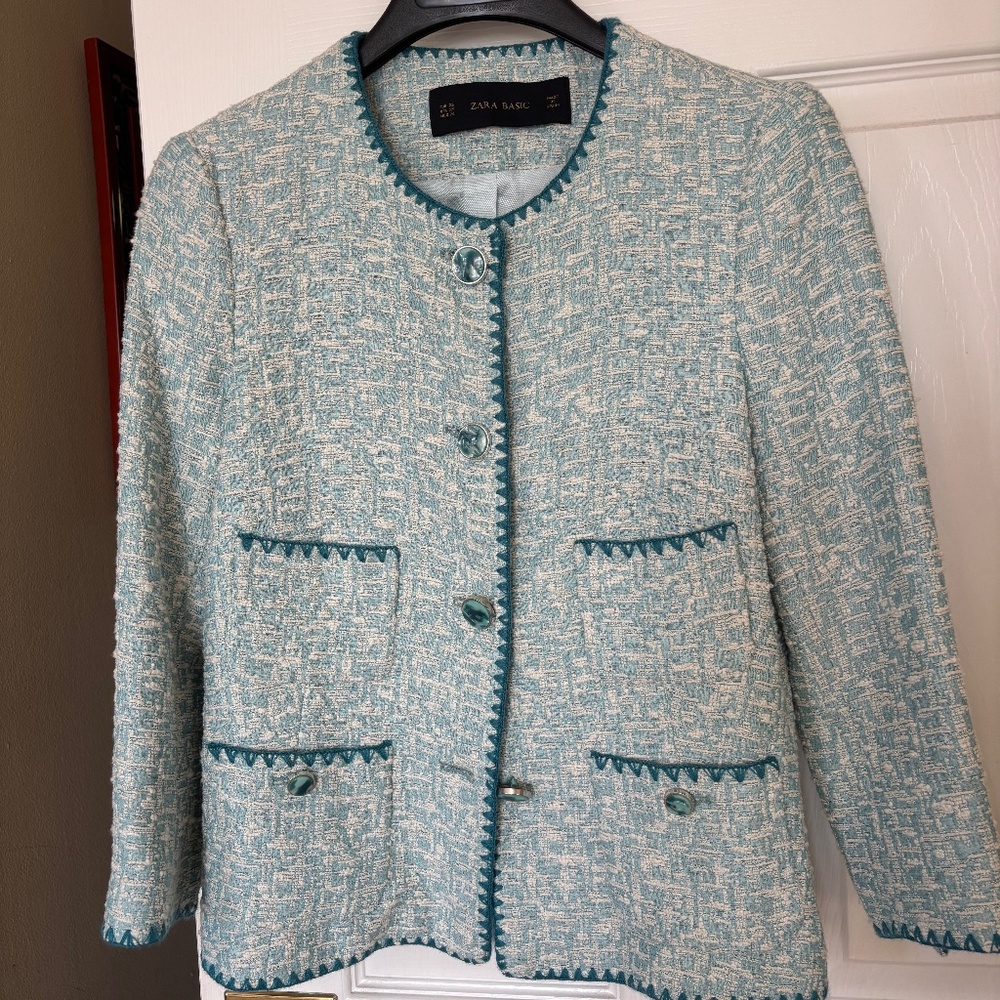 ZARA tweed jacket size XS, fully lined